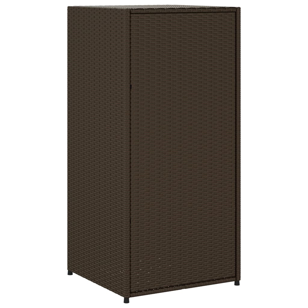 Putekasse brun 55x55x111 cm polyrotting