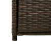 Putekasse brun 55x55x111 cm polyrotting