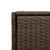 Putekasse brun 55x55x111 cm polyrotting