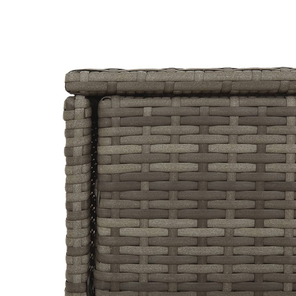 Putekasse grå 105x55x113 cm polyrotting
