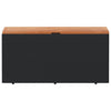 Putekasse svart 110x50x54 cm polyrotting akasie