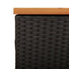 Putekasse svart 110x50x54 cm polyrotting akasie