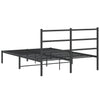 Sengeramme i metall med hodegavl svart 135x190 cm