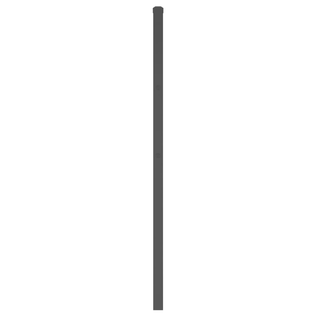 Utskiftbar sengegavl i metall svart 193 cm