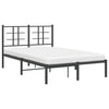 Sengeramme i metall med hodegavl svart 120x190 cm