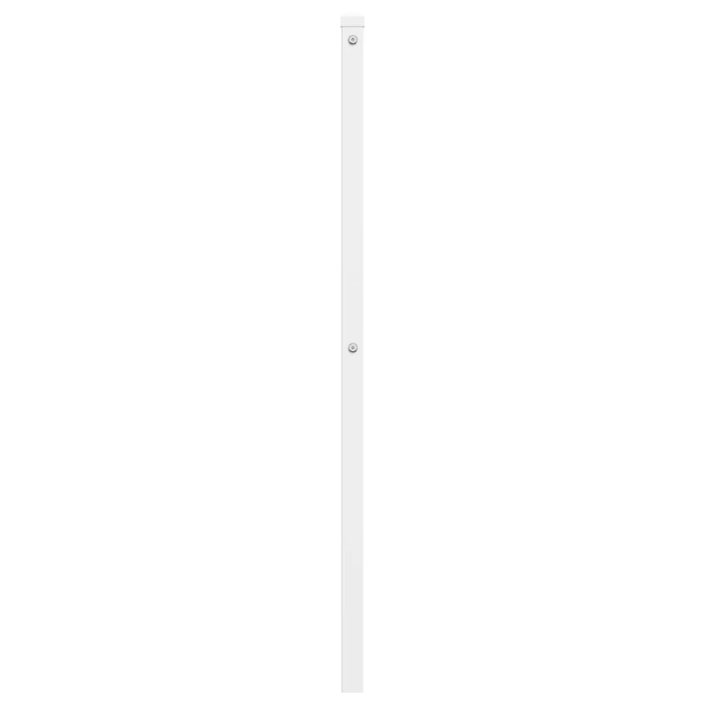 Utskiftbar sengegavl i metall hvit 200 cm