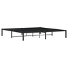 Sengeramme i metall svart 193x203 cm