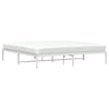 Sengeramme i metall hvit 193x203 cm