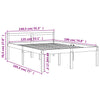 Seniorseng voksbrun 135x190 cm heltre furu