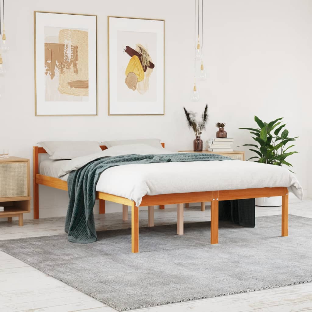 Seniorseng voksbrun 120x200 cm heltre furu