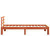 Sengeramme uten madrass voksbrun 90x200 cm heltre furu