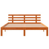 Sengeramme uten madrass voksbrun 160x200 cm heltre furu