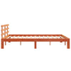 Sengeramme uten madrass voksbrun 160x200 cm heltre furu