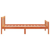 Sengeramme uten madrass voksbrun 75x190 cm heltre furu