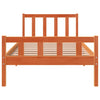 Sengeramme uten madrass voksbrun 90x190 cm heltre furu