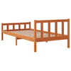 Sengeramme uten madrass voksbrun 90x190 cm heltre furu