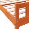 Sengeramme uten madrass voksbrun 90x190 cm heltre furu