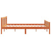Sengeramme uten madrass brun 150x200 cm heltre furu