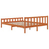 Sengeramme uten madrass brun 150x200 cm heltre furu