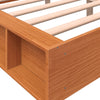 Sengeramme uten madrass brun 150x200 cm heltre furu