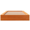 Sengeramme uten madrass voksbrun 75x190 cm heltre furu
