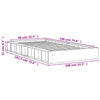 Sengeramme uten madrass voksbrun 90x190 cm heltre furu
