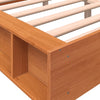 Sengeramme uten madrass voksbrun 120x190 cm heltre furu