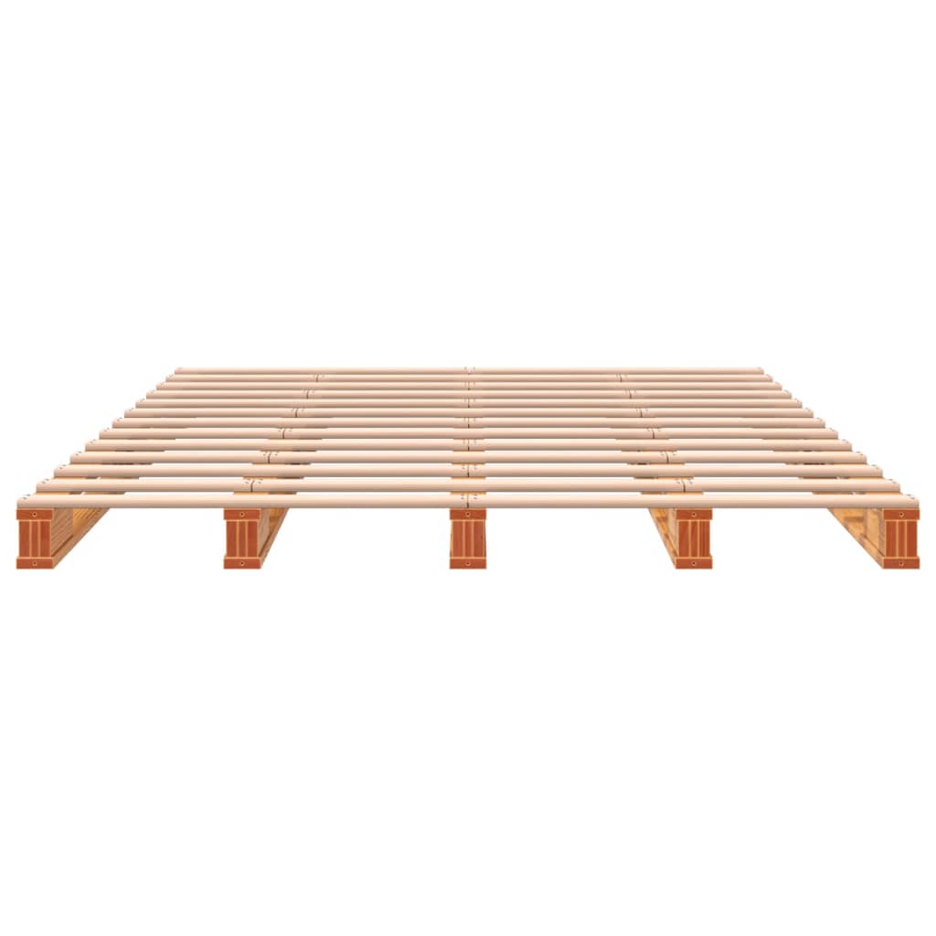 Palleseng voksbrun 140x200 cm heltre furu