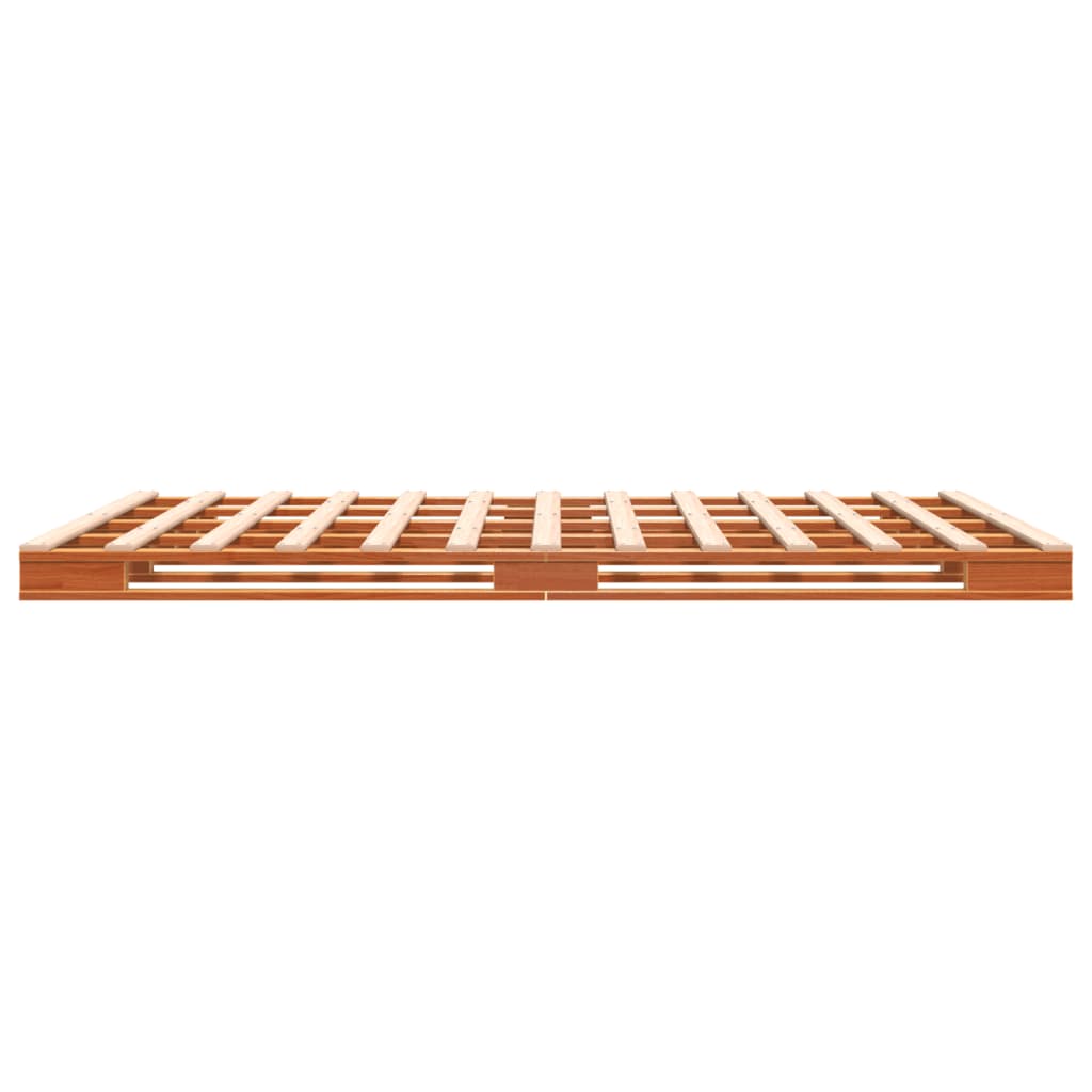 Palleseng voksbrun 140x200 cm heltre furu