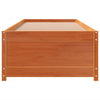 Seng med madrass voksbrun 90x200 cm heltre furu
