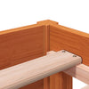 Seng med madrass voksbrun 90x200 cm heltre furu
