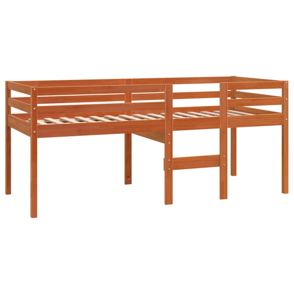 Høyseng voksbrun 75x190 cm heltre furu