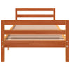 Sengeramme uten madrass voksbrun 90x190 cm heltre furu