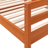 Sengeramme uten madrass voksbrun 90x190 cm heltre furu