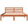 Sengeramme uten madrass voksbrun 120x190 cm heltre furu