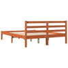 Sengeramme uten madrass brun 135x190 cm heltre furu