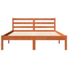 Sengeramme uten madrass voksbrun 140x190 cm heltre furu
