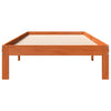 Sengeramme uten madrass voksbrun 75x190 cm heltre furu