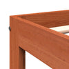 Sengeramme uten madrass voksbrun 75x190 cm heltre furu