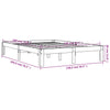 Sengeramme uten madrass brun 135x190 cm heltre furu