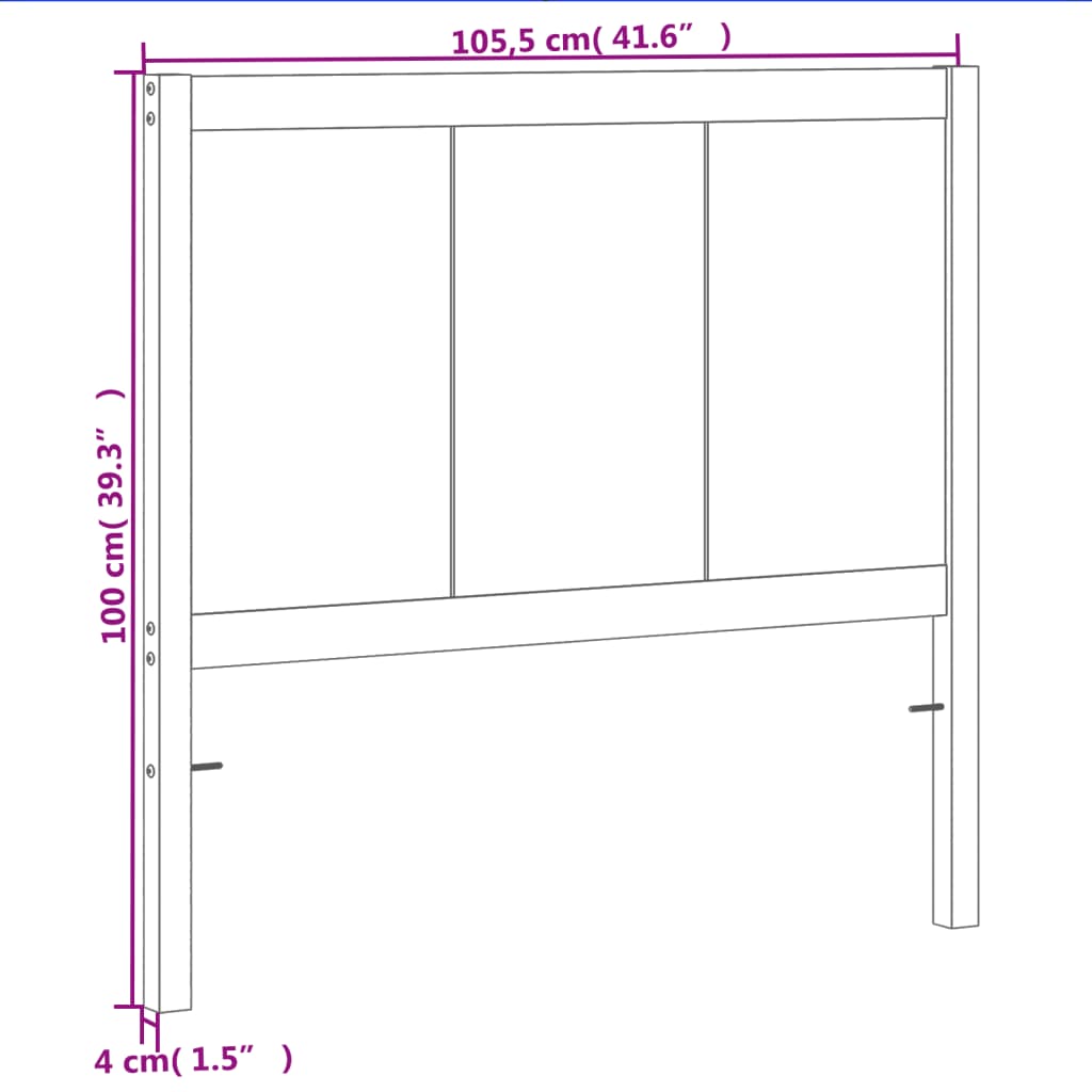 Hodegavl voksbrun 100 cm heltre furu