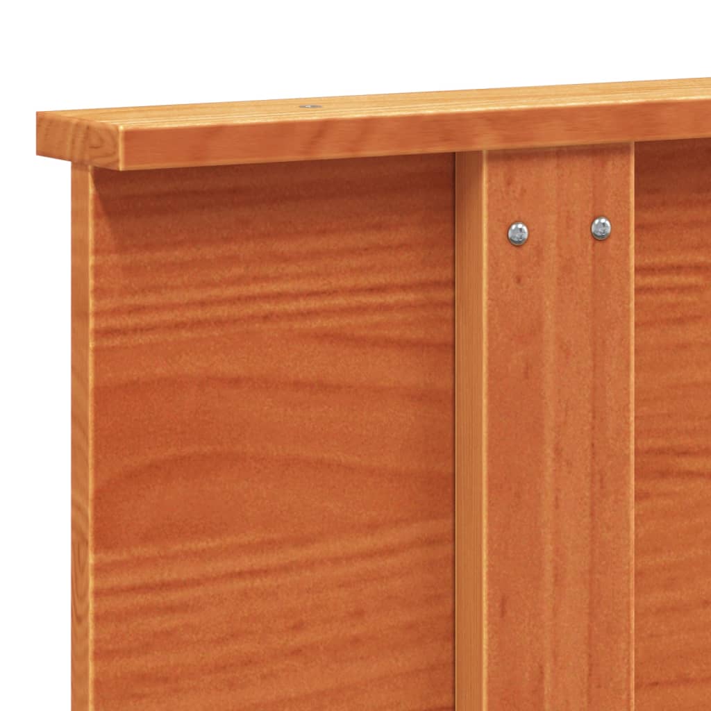 Hodegavl voksbrun 120 cm heltre furu