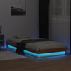 LED-sengeramme voksbrun 100x200 cm heltre furu