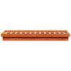 LED-sengeramme voksbrun 140x200 cm heltre furu