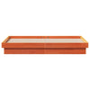 LED-sengeramme voksbrun 160x200 cm heltre furu