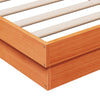 LED-sengeramme voksbrun 160x200 cm heltre furu