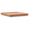 LED-sengeramme voksbrun 180x200 cm heltre furu
