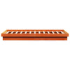 LED-sengeramme voksbrun 180x200 cm heltre furu