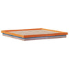 LED-sengeramme voksbrun 200x200 cm heltre furu