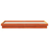 LED-sengeramme voksbrun 200x200 cm heltre furu
